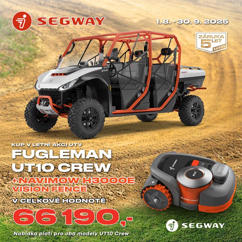 Ke čtyřkolkám Segway Fugleman UT10 CREW / CREW X ZDARMA ROBOTICKÁ SEKAČKA SEGWAY NAVIMOW !