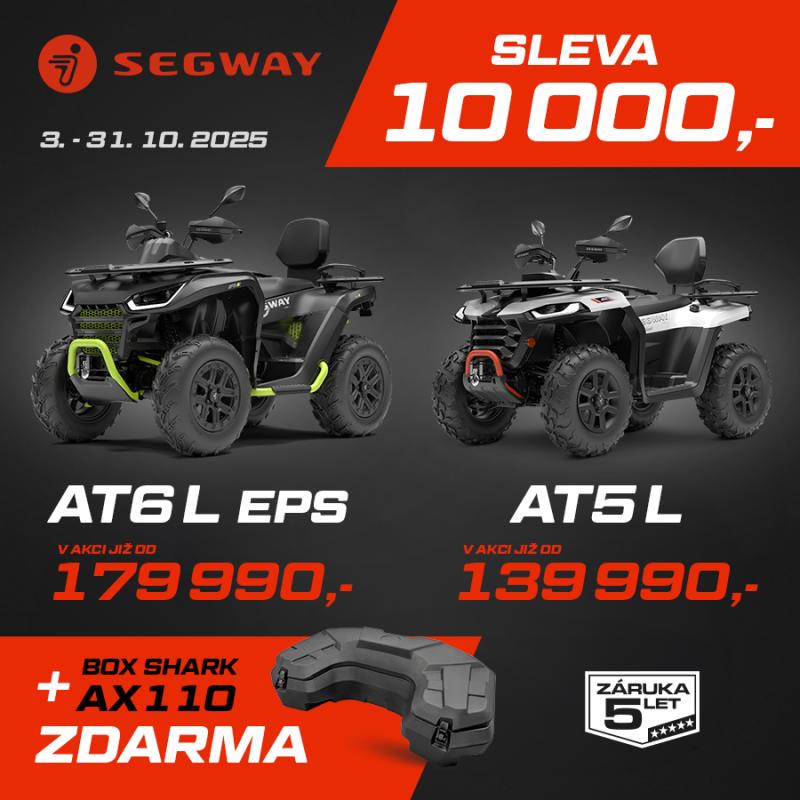SLEVA -10.000,- Kč na čtyřkolky SEGWAY a k tomu KUFR ZDARMA !