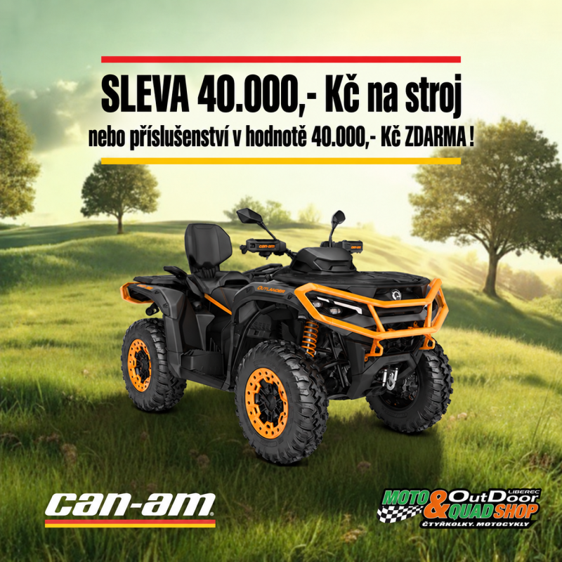 AKCE ŘÍJEN CAN-AM: SLEVA 40.000,- Kč na stroj či doplňky ZDARMA v hodnotě 40.000,- Kč
