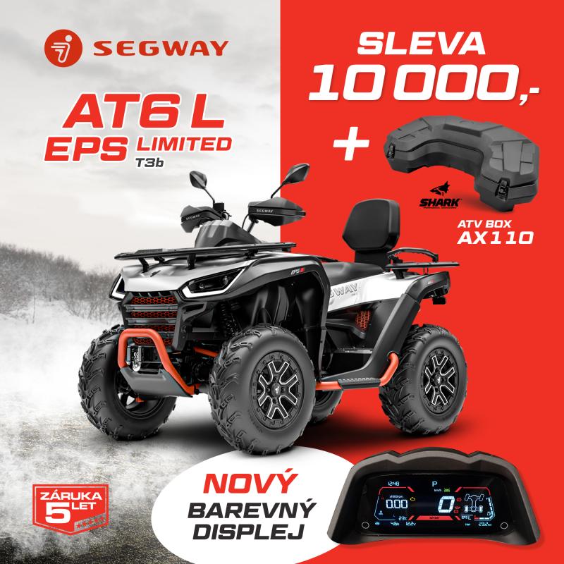 AKCE ÚNOR: Segway AT6 L EPS LIMITED nyní se slevou 10.000,- Kč a zadním boxem ZDARMA