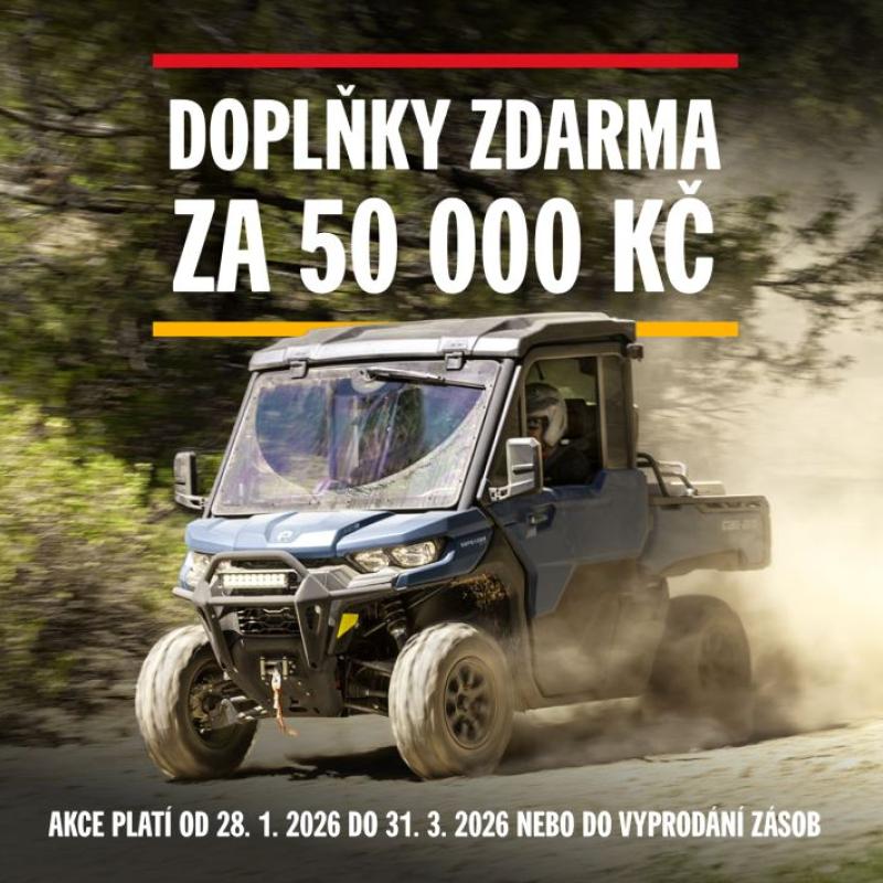 Doplňky za 50.000,- Kč ZDARMA podle Vašeho výběru !
