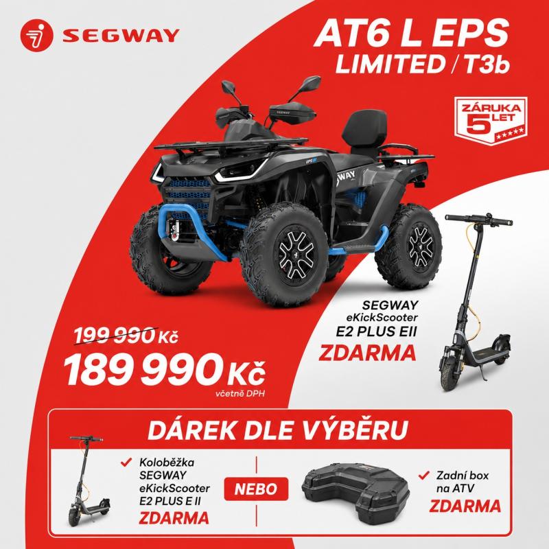AKCE LÉTO: ZDARMA ELEKTRICKÁ KOLOBĚŽKA SEGWAY nebo ZADNÍ BOX dle vlastního výběru !