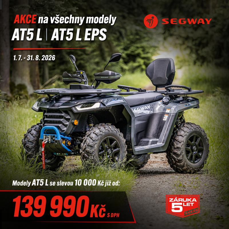 AKCE ČERVENEC: SEGWAY AT5L / AT5L EPS nyní o 10.000,- levnější !