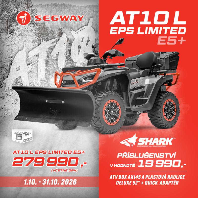 Segway AT10 L EPS Limited E5+: připravený na zimu s příslušenstvím SHARK zdarma